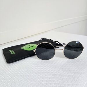 Round Sunglasses Robin Ruth Be Noticed Gold Frame W CaseLennon Style